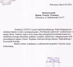 2001.02%20LO%20Garbinskiego%202001a Rekomendacje